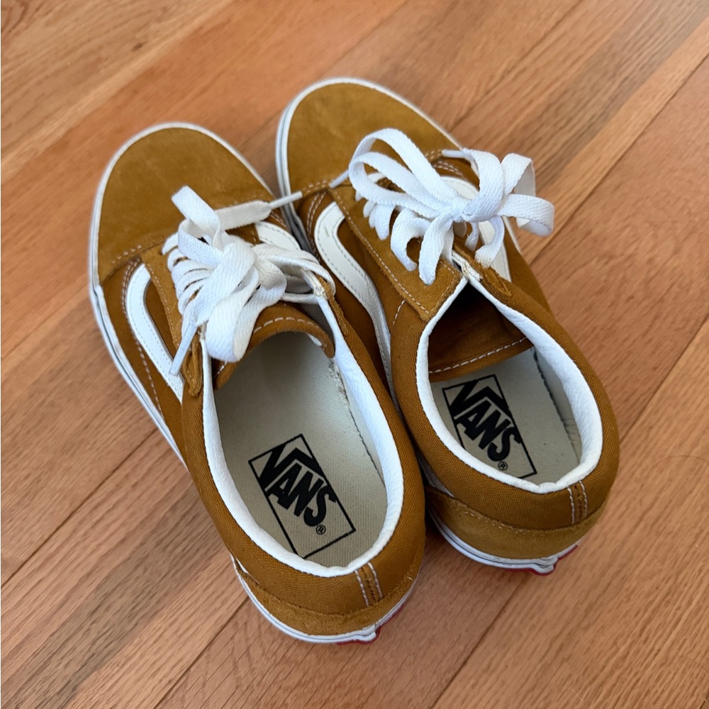 Golden Brown Old Skool Vans / Size 7.5 Women's - Picture 4 of 9